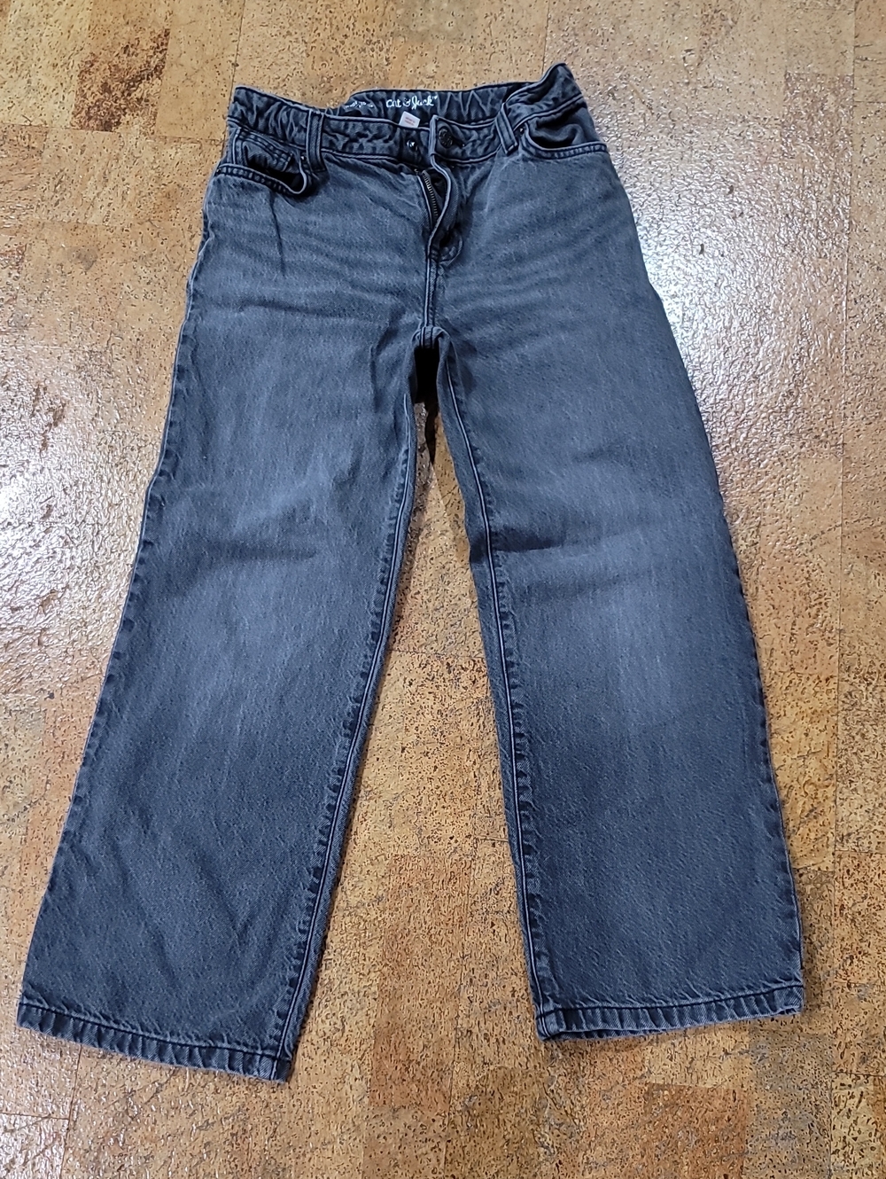 Cat & Jack Boys' Washed Black Straight Jeans